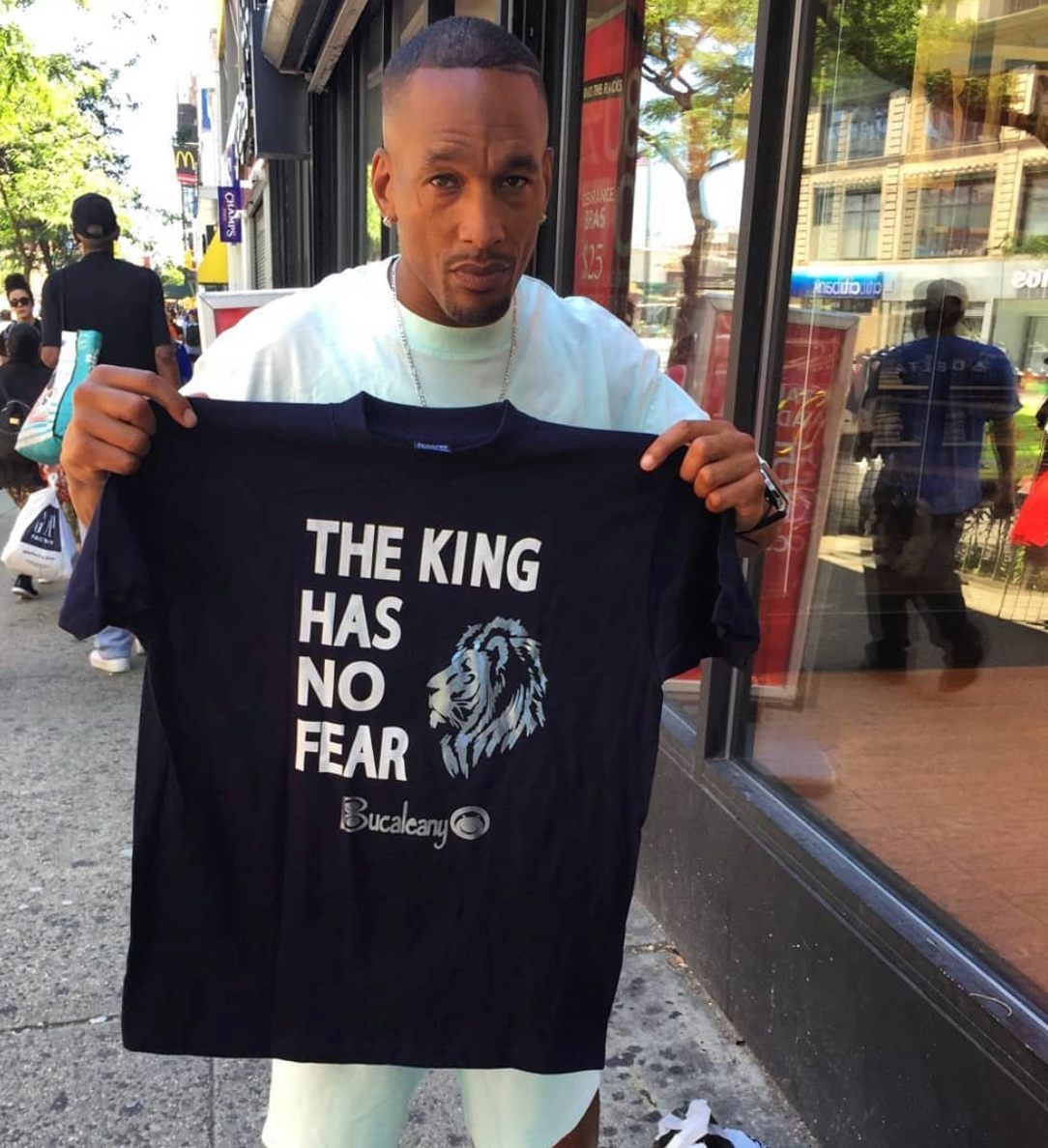 Korey King Wise handed out gifts to children in Harlem,