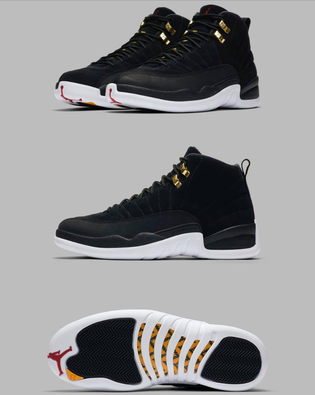 New Released Jordans Retro 12 Black /White /Taxi/ Varsity Red