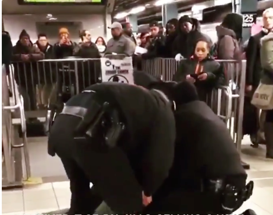 The Man Was Thrown To The Ground And Arrested In The Harlem 125th Street Station For Candy!