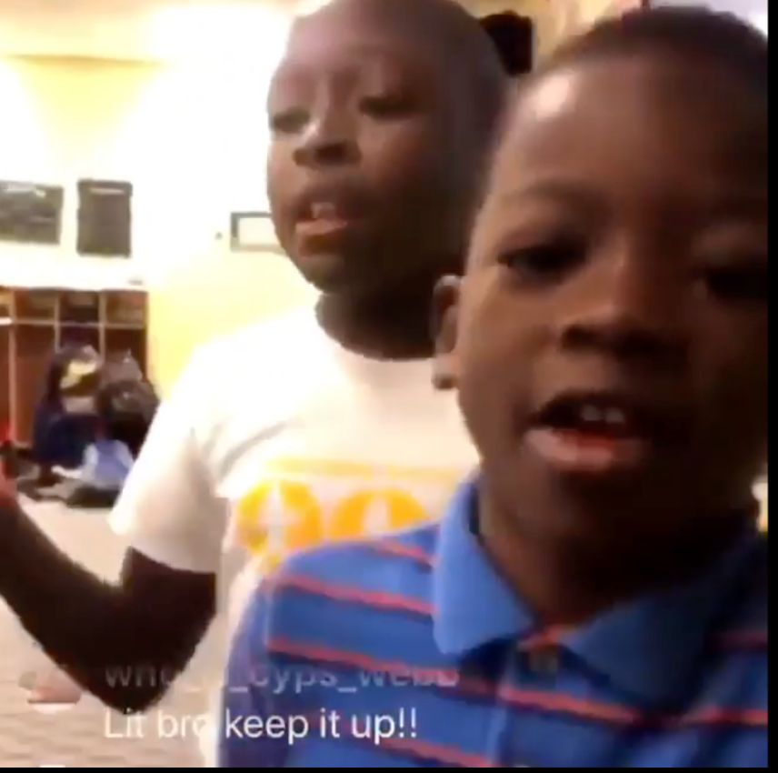 Teacher Records Young Preschoolers Rapping Fire lyrics in school